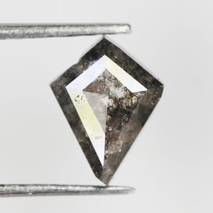 Natural Loose Kite Salt And Pepper Diamond Black Grey Color 0.50 CT 6.7 MM Kite Shape Diamond NJ126
