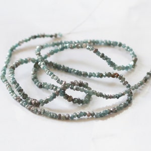 Natural Rough Beads & Uncut Diamond Necklace Beads  Blue Rough Diamonds Beads