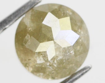 0,55 Karat runder grüner Diamant im Rosenschliff, natürlicher loser Diamant