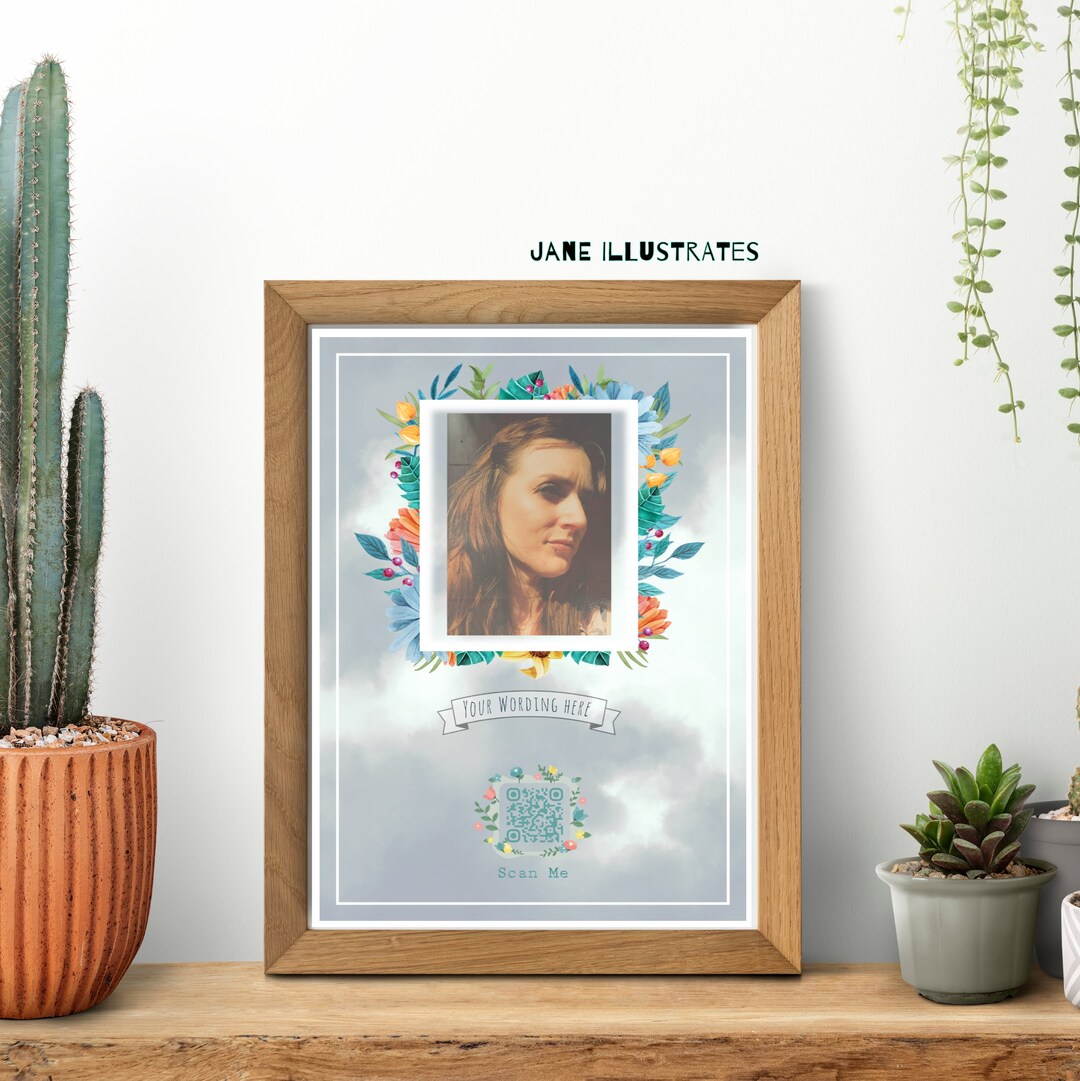 Memorial Gifts, Voice Recording Gift, QR Code Memories, Photo Prints