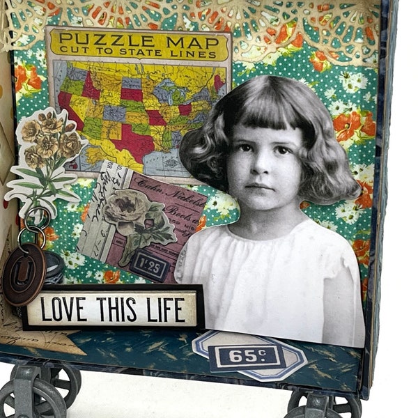 Mixed Media Art Shadow Box Etsy