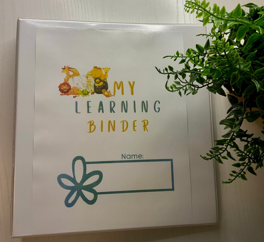 Printable PDF Toddler Binder, Homeschool Learning Binder. DIGITAL