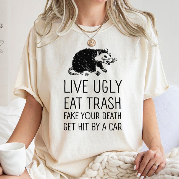 Retro Opossum Shirt, Funny Opossum Shirt, 90s Style Graphic Tee, Trendy Shirt Women, Possum Shirt, Possum Lover Gift, Meme Graphic Tees