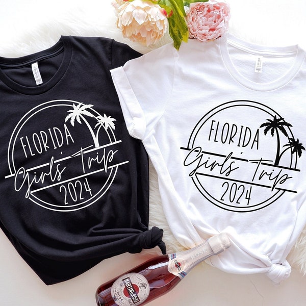 Florida Girls Trip 2024 Shirt, Girls Trip Florida, Florida Vacation Tshirts, Girls Travel Shirt, Girls Trip Matching Shirts, Girls Vacation