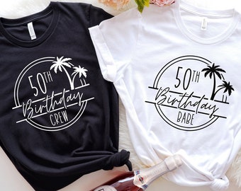 50th Birthday Trip Shirt: Beach Party Vacation Tee