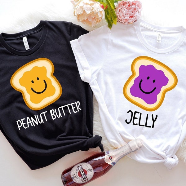 Peanut Butter and Jelly Shirt, Best Friends Shirt, Couple Shirt, Twin Shirts, Matching Shirts, Funny Friends Gift, Matching Couple Shirts