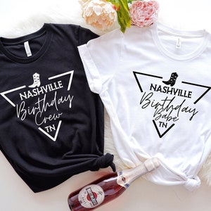 Nashville Birthday Shirt, Nashville Birthday Party Favors, Nashville Birthday Trip, Cowgirl Birthday Outfit, Girls Nashville Trip Shirt