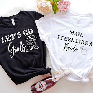 Bachelorette Party Shirts, Cowgirl Bachelorette Party Favors, Let's Go Girls, Nash Bash, Country Bachelorette Outfit, Bride Shirt,Team Bride