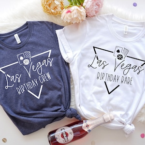 Las Vegas Birthday Trip Shirt: Gambler Birthday Crew Vacation Tee