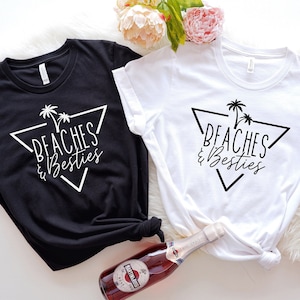 Beaches Besties Shirt: Girls Summer Vacation Tee