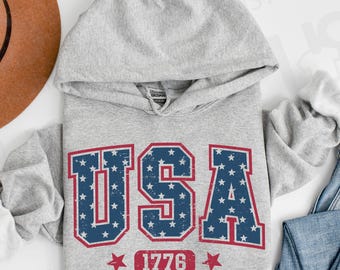 USA Pride Shirt, Retro 1776 Sweatshirt, Patriotic 4th Of July Sweater, Stars and Stripes Sweatshirt, Red White Blue Tee, 1776-2026 USA Shirt