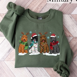 Goldendoodle Sweatshirt, Christmas Goldendoodle Shirt, Dog Lover Gift, Dog Mom Sweatshirt, Golden Doodle Gifts, Dog Mama Shirt, Xmas Sweater