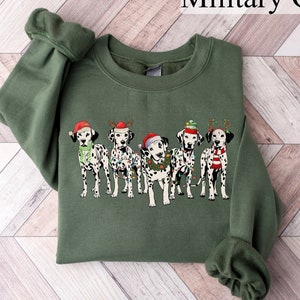 Dalmatian Dog Christmas Sweatshirt, Christmas Dog Shirt, Dog Owner Christmas Gift, Holiday Sweater, Dog Lover Shirt, Christmas Gift, Xmas