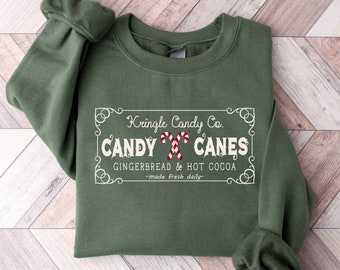 Retro Kringle Candy Co. Christmas Sweatshirt