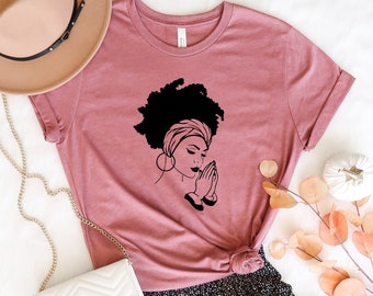 Cheveux Afro T-Shirt Women Empowerment mouvement anti-discrimination Tee Top Cheveux Afro T-Shirt Women Empowerment mouvement anti-discrimination Tee Top