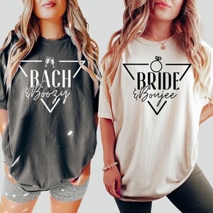 Comfort Colors® Bachelorette Shirt, Bride To Be, Wedding Gift, Bridal Shower, Bachelorette Party, Bride and Boujee Bach and Boozy, Bach Tee