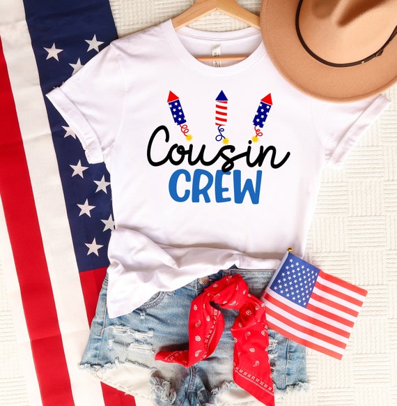 Cousin Crew Shirt, Cousin Fourth of July Shirts, Matching Cousins, 4th of July, Fourth Of July Crew, Independence Day, Patriotic Family