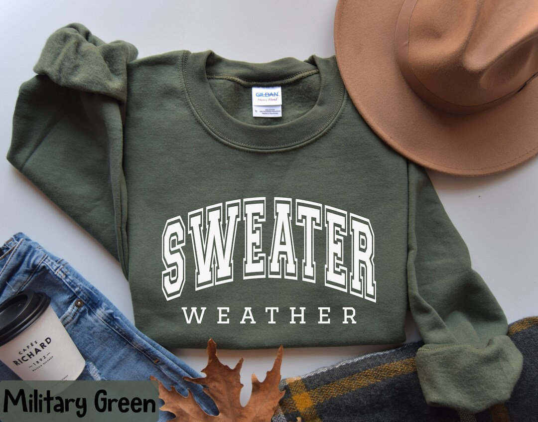 Sweater Weather Sweatshirt, Cozy Sweatshirt, Fall Sweatshirt, Retro ...