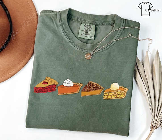 Comfort Colors® Pumpkin Pie Shirt, Thanksgiving Shirt, Fall Graphic Tee, Womens Shirts, Trendy Thanksgiving Shirt, Gift For Thanksgiving