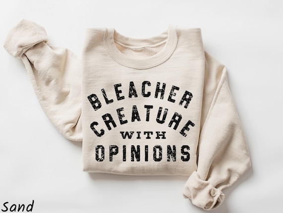 Funny Sports Mom Sweatshirt, Bleacher Creature With Opinions Shirt, Game Day Tee, Baseball Season Gift, Football Parent Crewneck, Loud Mom