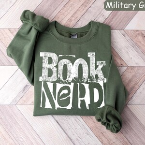 Book Nerd Sweatshirt: Funny Reading Lover Crewneck image 2