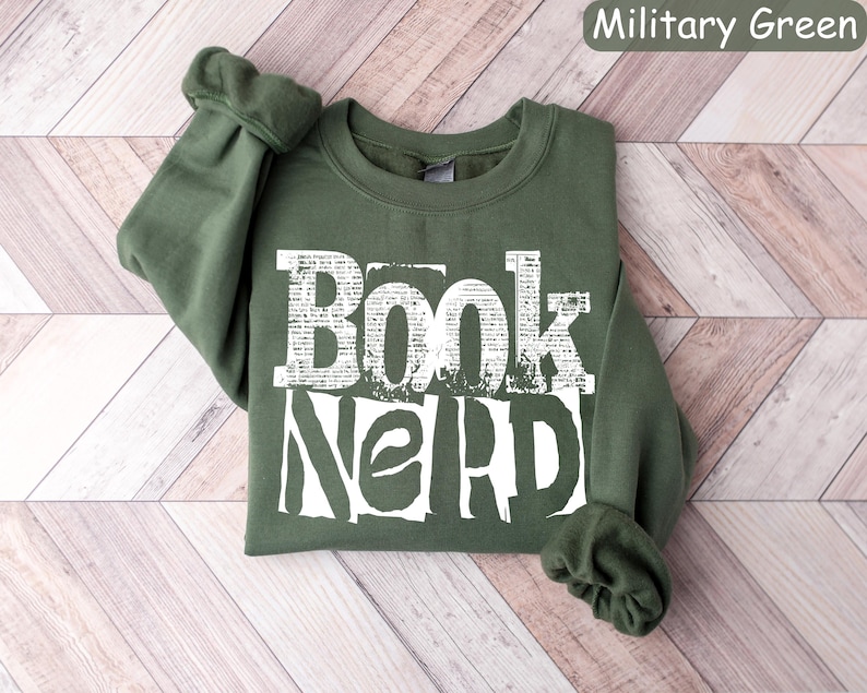 Book Nerd Sweatshirt: Funny Reading Lover Crewneck image 2