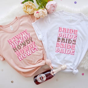 Bride Howdy T-Shirt: Western Bachelorette Party Gift image 3