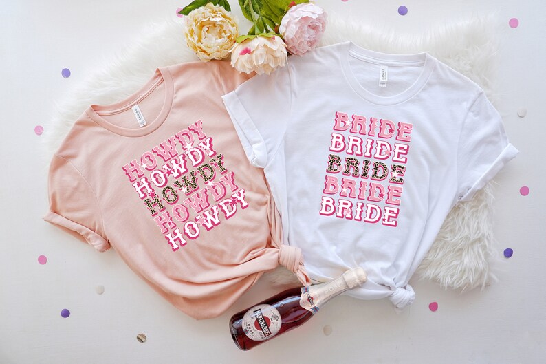 Bride Howdy T-Shirt: Western Bachelorette Party Gift image 3
