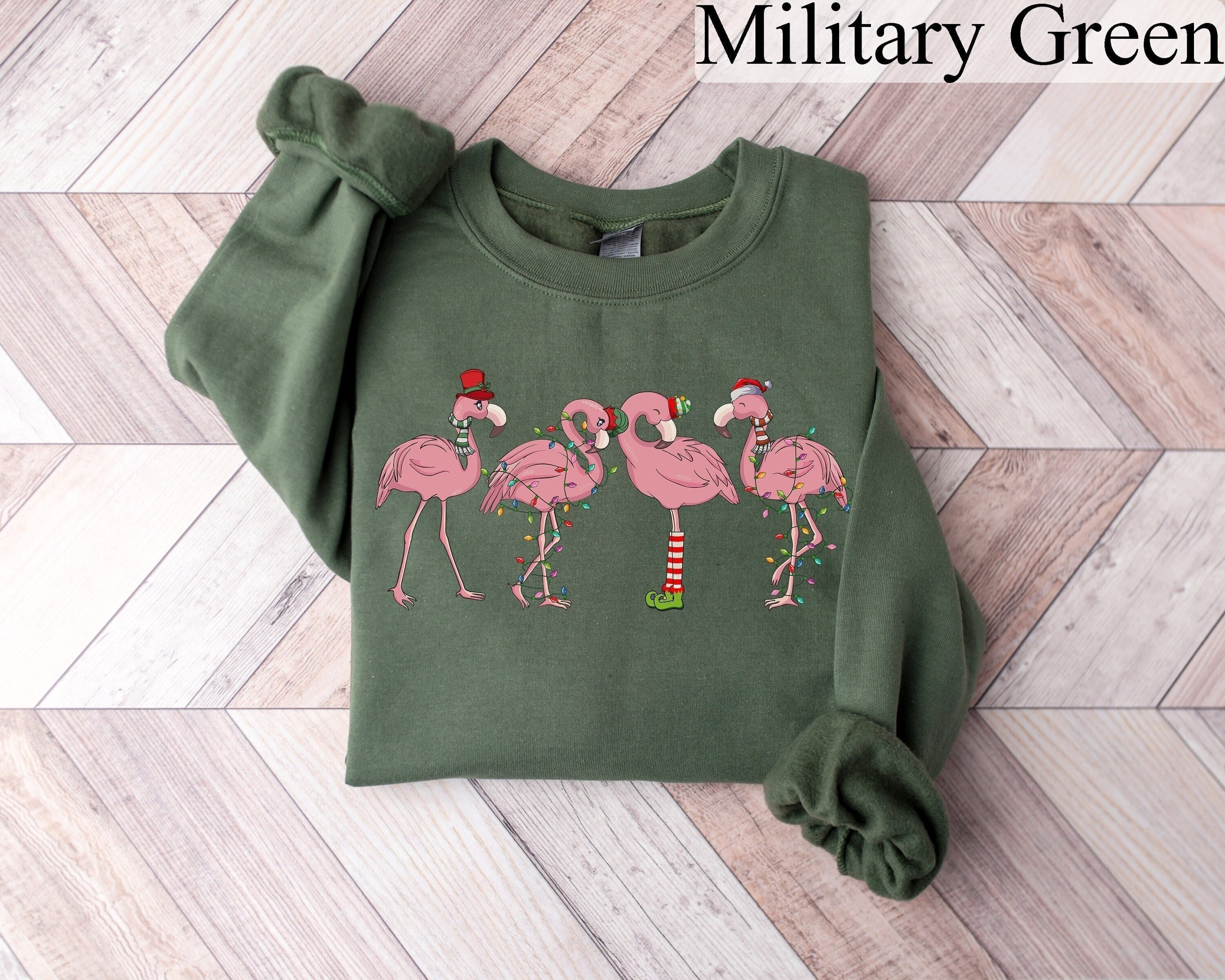 12Nd Birthday Pink Watercolor Flamingo 12 Year T Women Sweatshirt