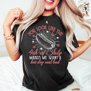 Funny 4th of July Shirt, 4th of July Hot Dog Shirt, Independence Day Tee, Funny 4th July Shirt, Hot Dog Lover Shirt, Patriotic Shirt, USA bild 2