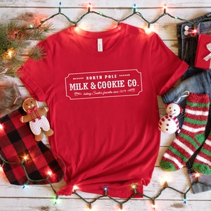 Milk and Cookie Co Sweatshirt, Christmas Sweater, Christmas Crewneck, North Pole Shirt, Winter Sweater, Holiday Gifts, Merry Xmas Shirt image 4