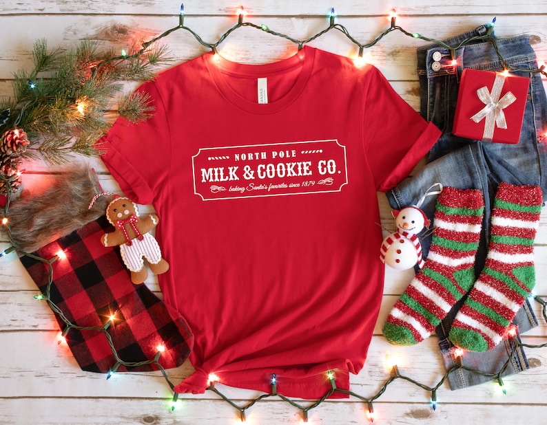 Milk and Cookie Co Sweatshirt, Christmas Sweater, Christmas Crewneck, North Pole Shirt, Winter Sweater, Holiday Gifts, Merry Xmas Shirt image 4