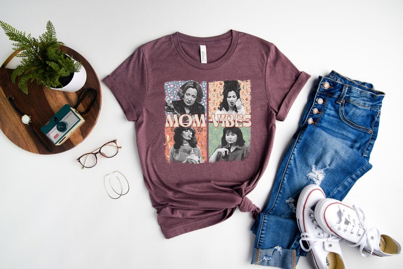90s Mom Vibes Shirt, Funny Mom Shirt, Mom Life Shirt, Trendy Funny Mom T-Shirt, Retro Mother Shirts, Mother's Day Gift, Cool Mom Gifts image 2