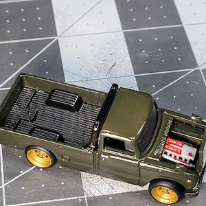 Custom Nissan Junior with opening hood and engine