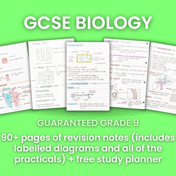 GCSE Biology Revision Notes Grade 9/A* (Paper 1 and 2)