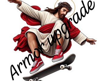 Sticker vinyle résistant aux intempéries Jesus Holy Kickflip