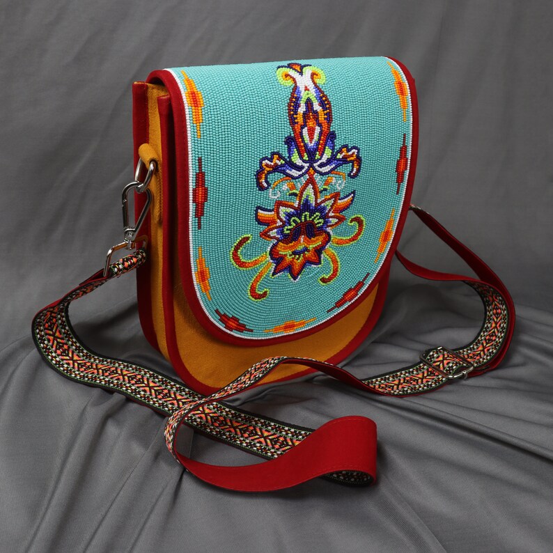 Beliacci Canvas Crossbody Bag. Handmade Native American Style Etsy