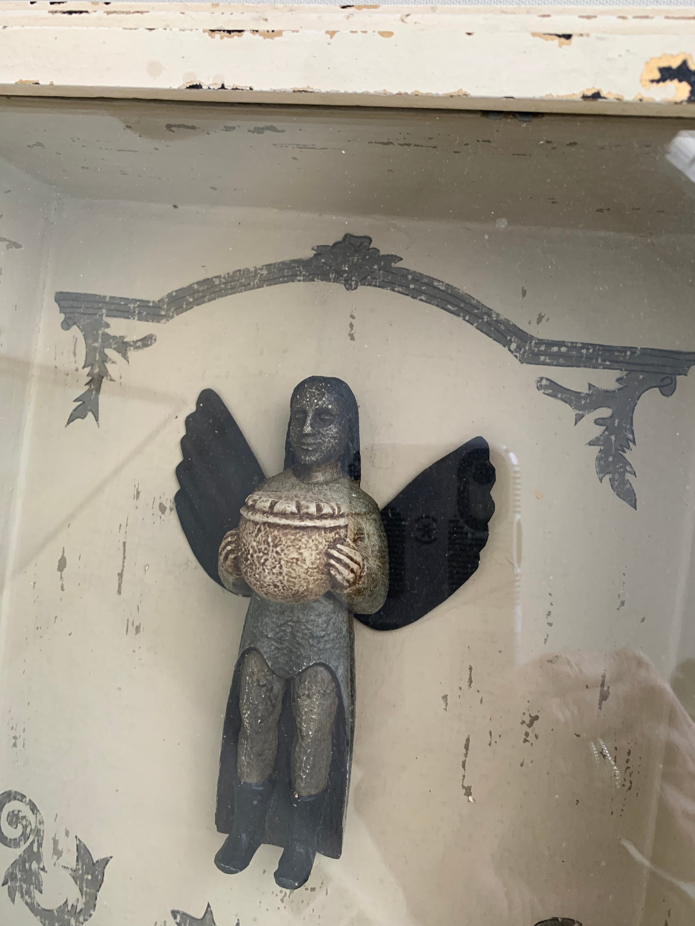 Metal Angel Shadow Box: Rustic Wall Decor (13x11x3) - Etsy