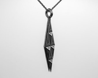 Unieke moderne omkeerbare herenkettingontwerpen, massief 925 sterlingzilver, handgemaakt in de VS, niet-traditioneel, eenvoudige coole ketting, aandenken aan Mori