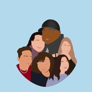 Faceless Cartoon Portrait