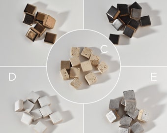 200g mosaic stone tiles, marble. enamelled.