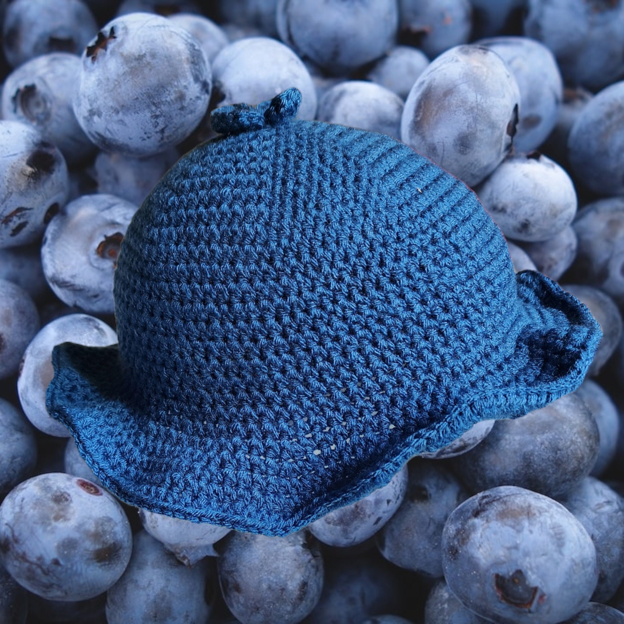 Handmade Crochet Blueberry Bucket Hat Etsy