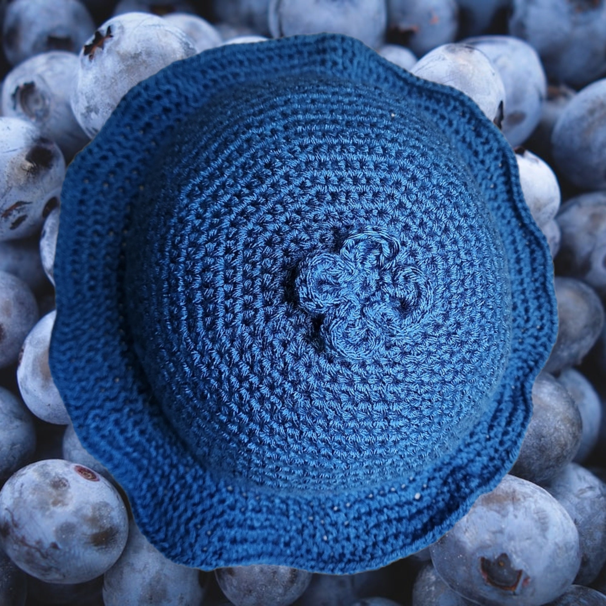 Handmade Crochet Blueberry Bucket Hat Etsy