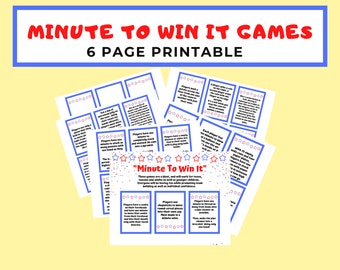 minute to win it printable invitations