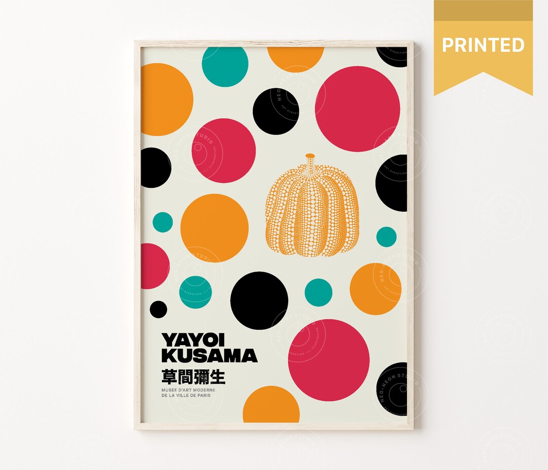 Yayoi Kusama Art Print Yayoi Kusama Poster Printed Yayoi Etsy
