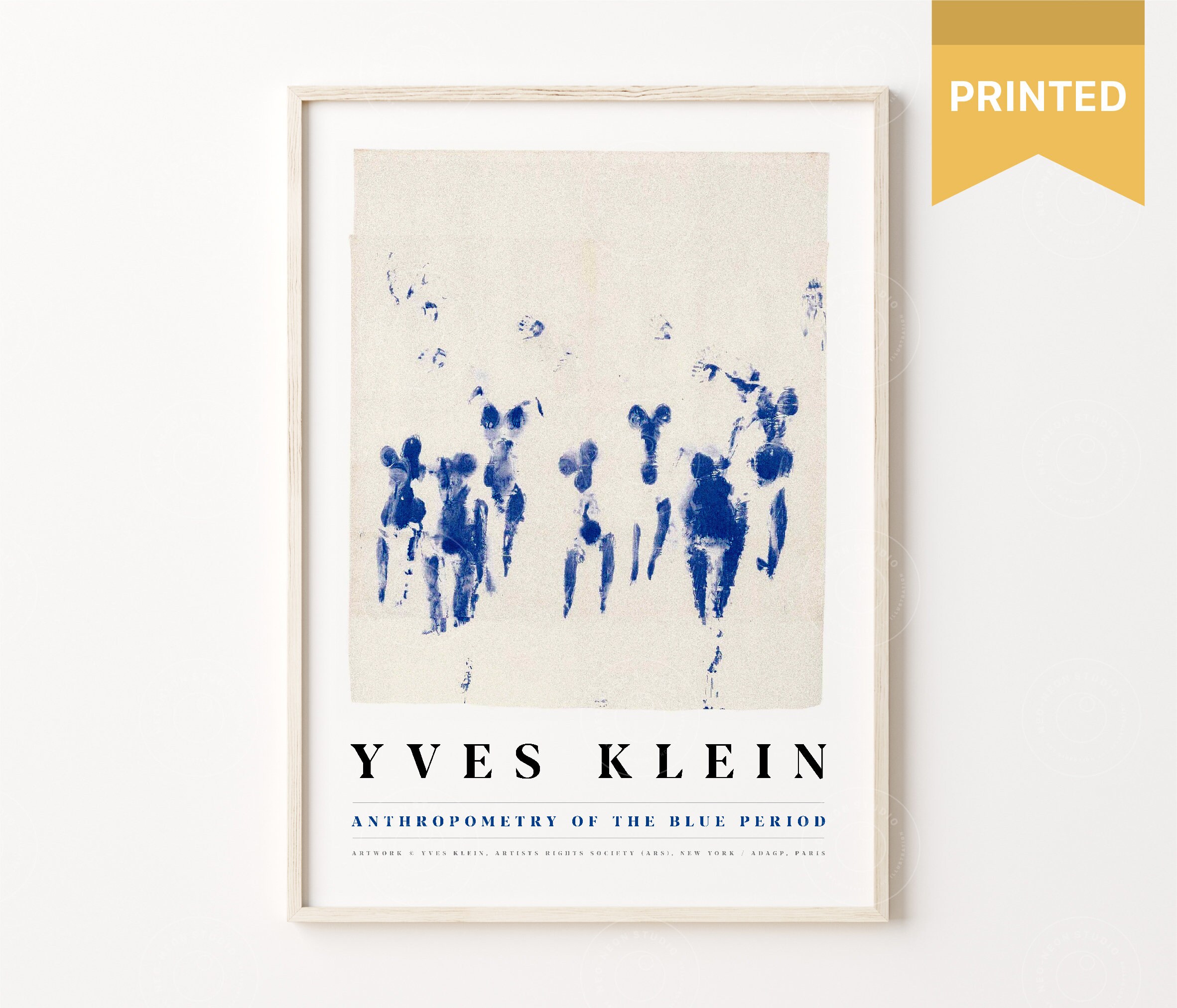 lemmer indre ser godt ud Yves Klein Woman Art Print Blue Monochrome Print Art Yves - Etsy Denmark