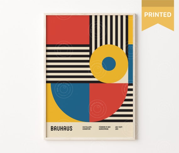 Bauhaus Geometric Poster, German Design, Bauhaus Art Print