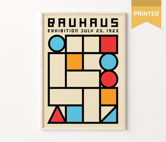 Bauhaus Art Print Bauhaus Geometric Poster German Design - Etsy