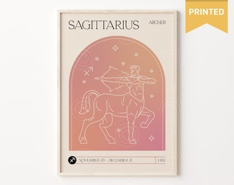 Sagittarius Art Print, Sagittarius Poster, Zodiac Poster, Astrology Print, Horoscope Sagittarius, Zodiac Print, Horoscope Poster