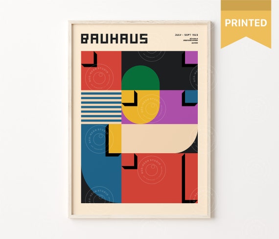 Buy Bauhaus Geometric Poster German Design Bauhaus Art Print